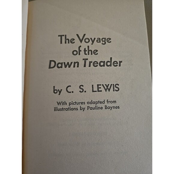 Voyage of the Dawn Treader Chronicles of Narnia 1970 Vintage C.S. Lewis Book 3 - Picture 5 of 9